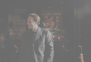 Luke Zarzecki at the Lucky Days premiere
